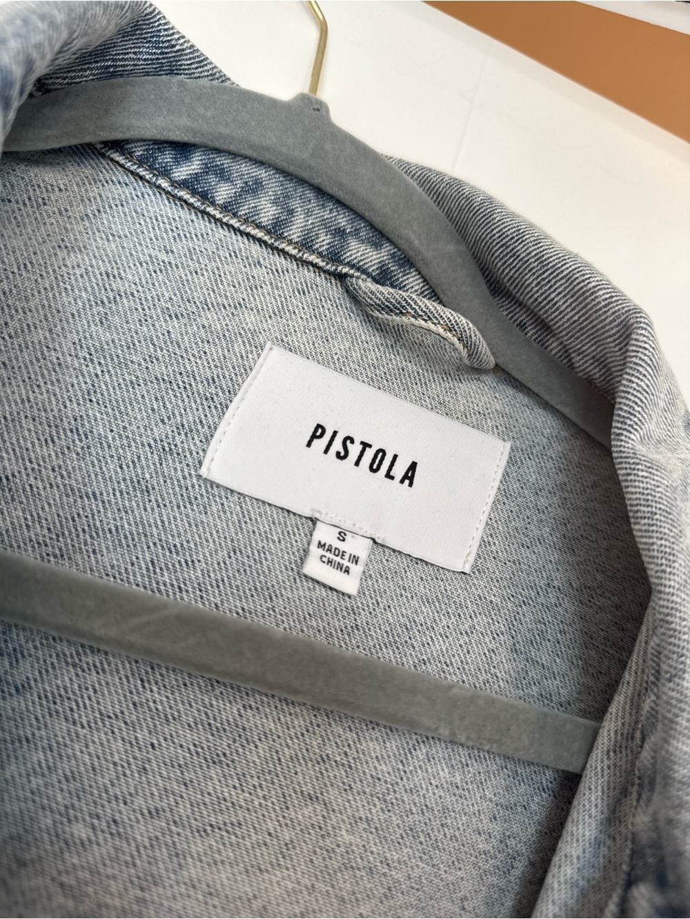 pistola Light Blue Denim Jean Jacket - Picture 12 of 13